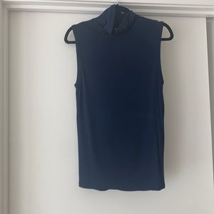 Sleeveless Turtleneck Elie Tahari Navy